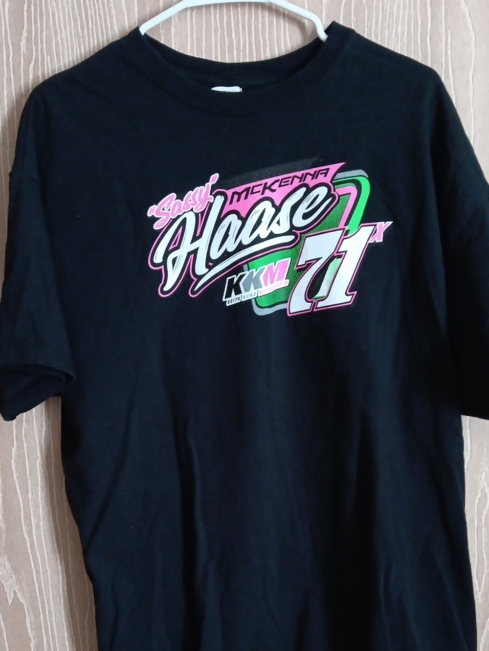 Black Graphic Tee - 'Sassy' 71 Racing Design
